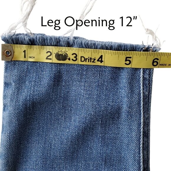 KUT from the Kloth High Rise Cigarette Leg Distressed Size 4 - Picture 14 of 15